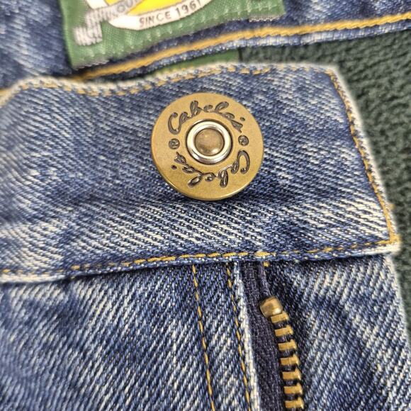 Cabela's Jeans Men's 38 x 30 Flannel Lined Straight Leg Medium Wash Denim Pants - Picture 9 of 10